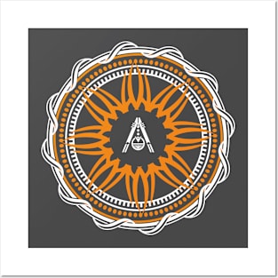 Mandala A 1 black Posters and Art